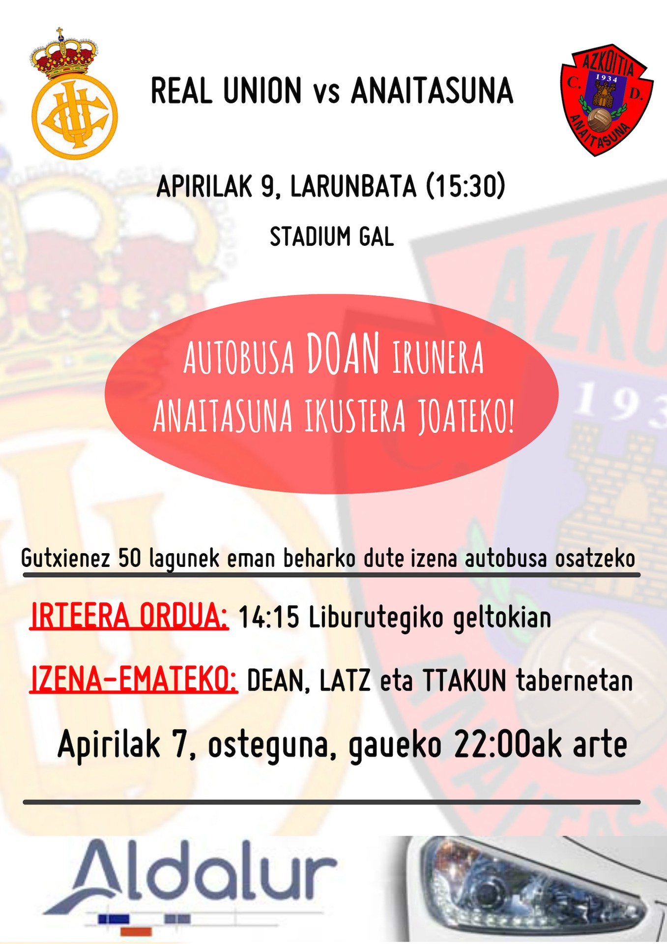 Doako autobusa Irunera joateko