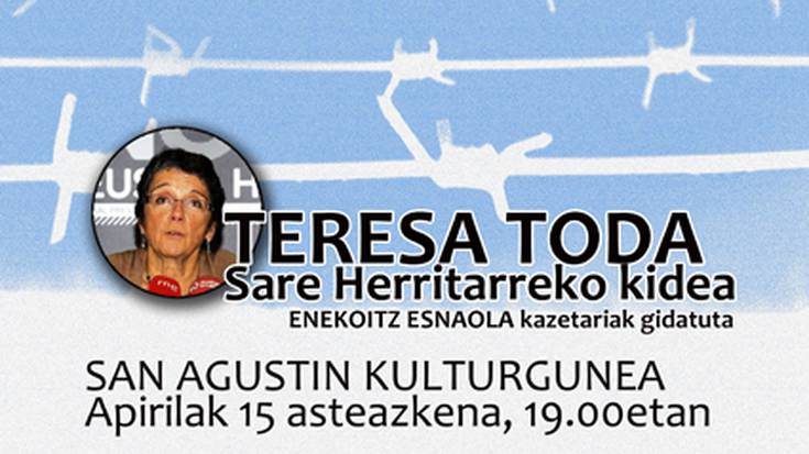 Teresa Todaren hitzaldia izango da gaur, Sanagustin kulturgunean