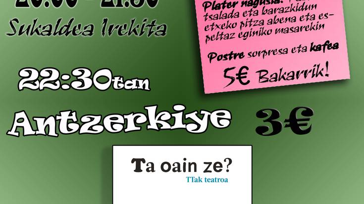 Jantoki begetarianoa estreinatuko dugu urriaren 10ean