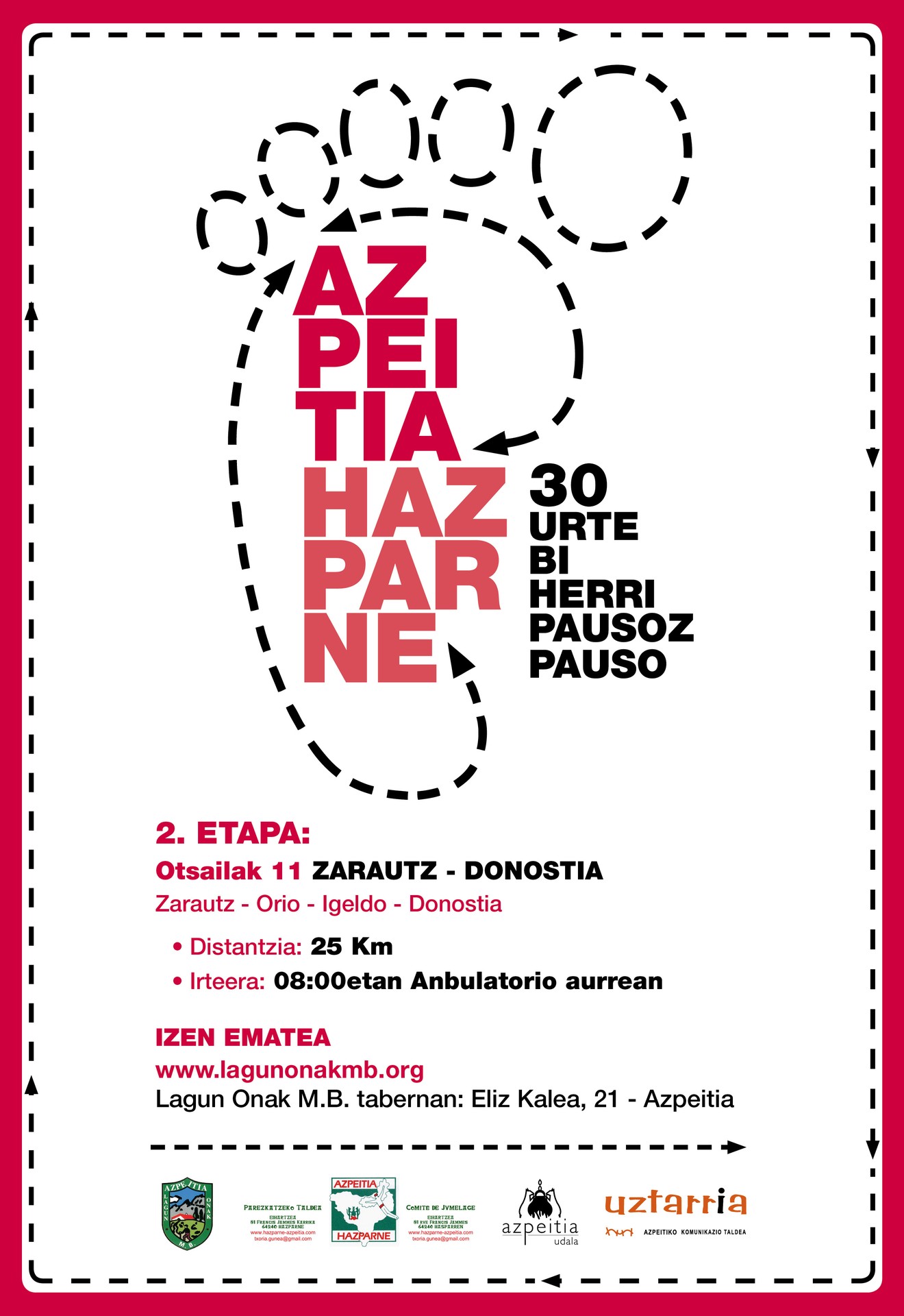 AZPEITIA - HAZPARNE. 30 Urte, bi ...