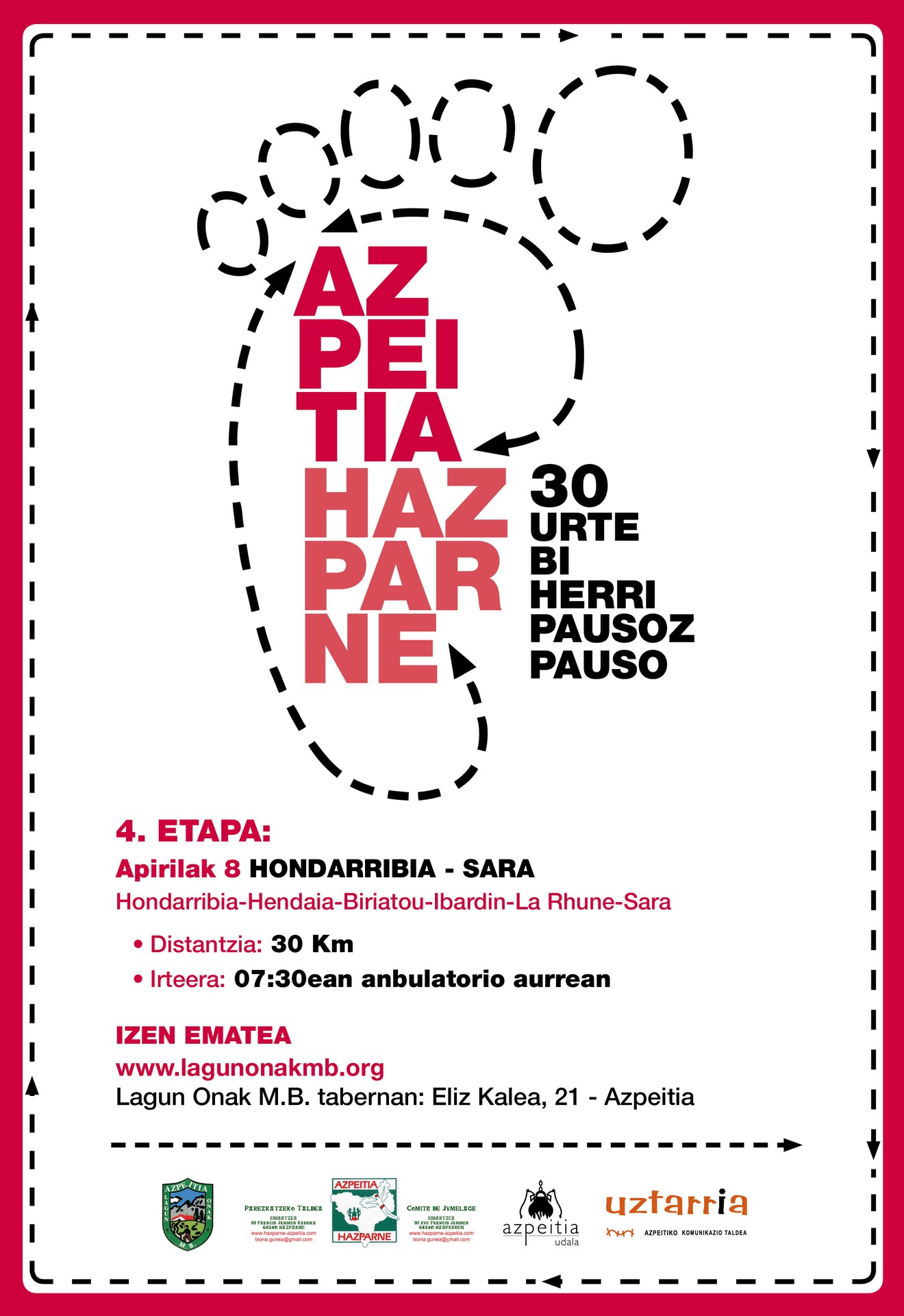 Azpeitia-Hazparne. 30 urte. Bi herri ...