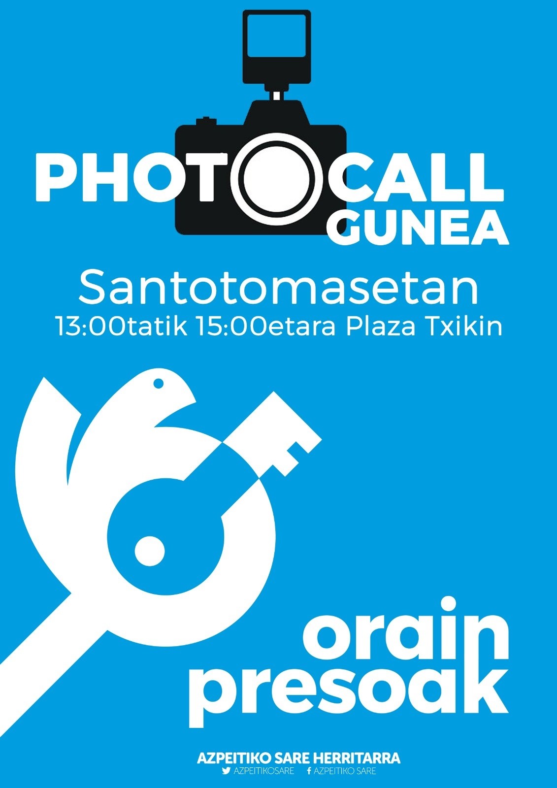 Orain Presoak photocalla, santotomasetan