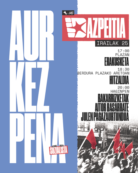 Gazte Topagune Sozialistaren aurkezpen ekitaldiak