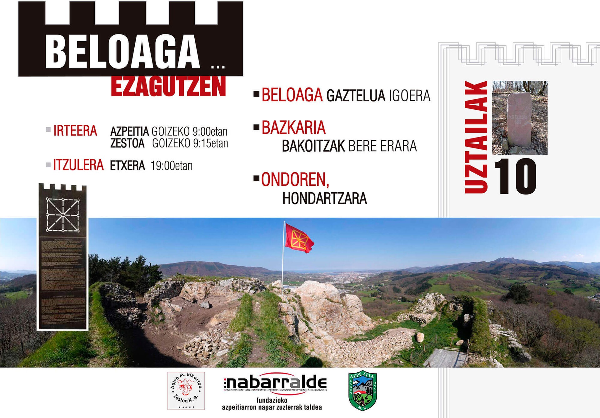 Beloaga ezagutzeko egun guztiko irteera izango da uztailaren 10ean
