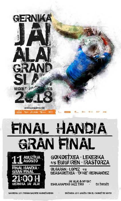 Goikoetxeak Gernikako Grand Slameko finala jokatuko du larunbatean