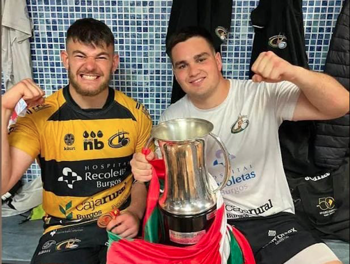 Urko Zumetak Errege Kopa irabazi du Burgosko errugbi taldearekin