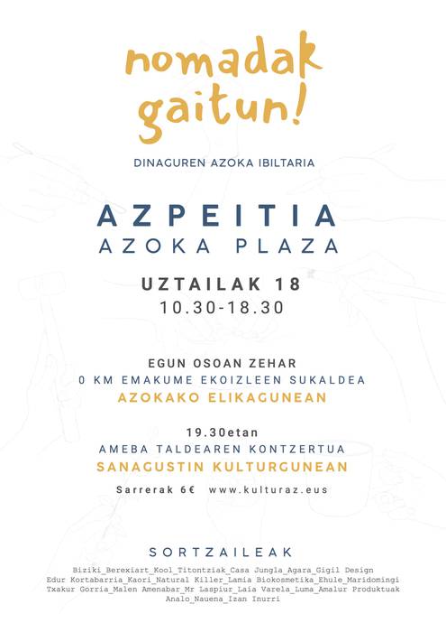Nomadak gaitun! azoka ibiltaria