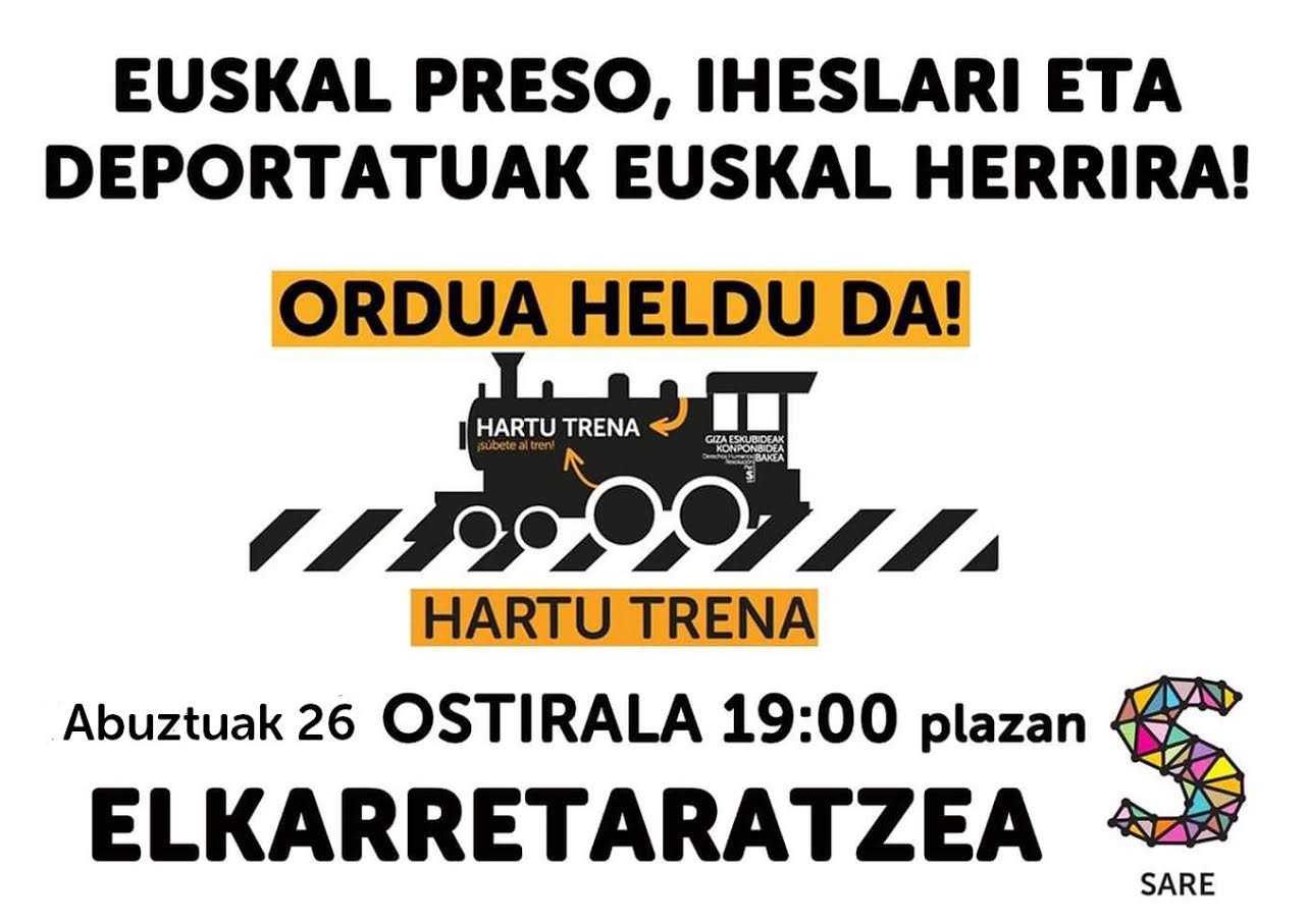 Elkarretaratzea egingo da plazan hileko azken ostiralean
