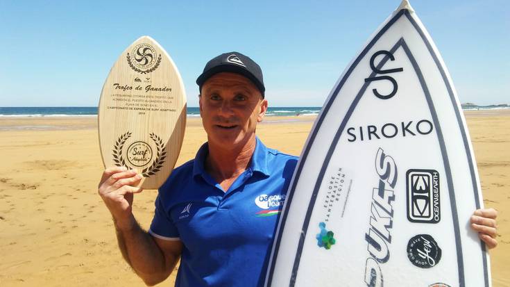 Aitor Frantzesena, 'Gallo', Espainiako txapeldun surf egokituan