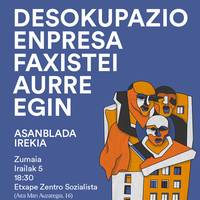 Asanblada irekia: Desokupazio enpresa faxistei aurre egin