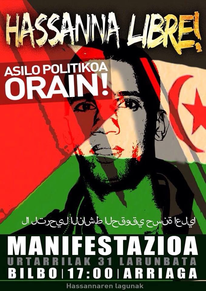Hassanna libre, asilo politikoa orain!