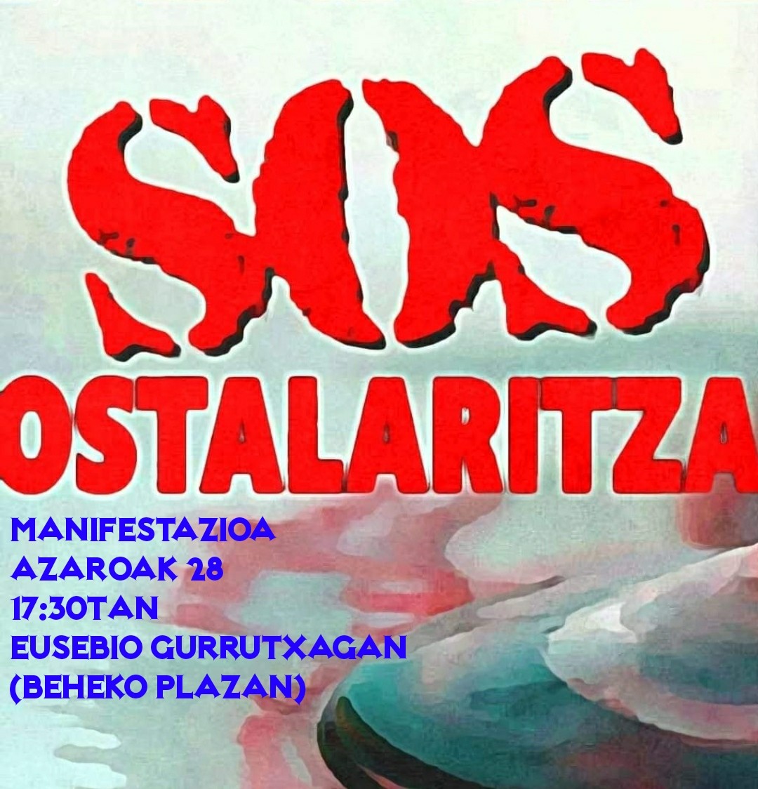 Ostalaritzaren egoera salatzeko manifestazioa egingo dute larunbat arratsaldean