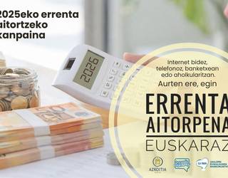 Udalak errenta aitorpena euskaraz egitera bultzatzen ditu herritarrak