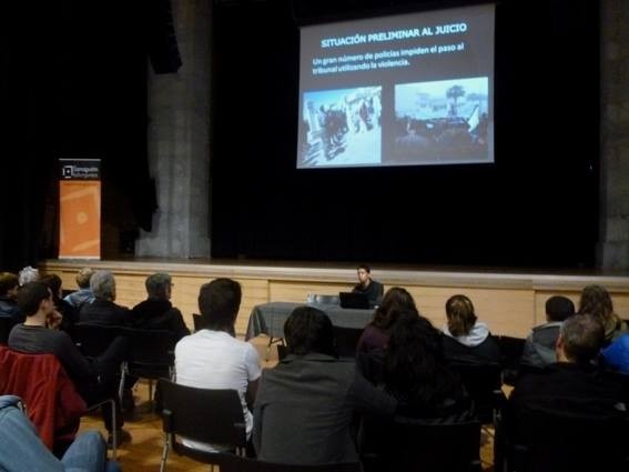 Hassanna Aaliaren hitzaldia atzo, Saharar herriaren aldeko ekimenen baitan