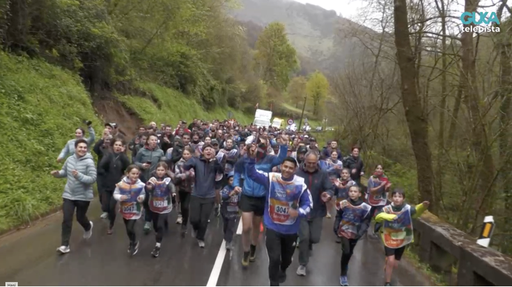 24. Korrikak Azpeitian egin duen bidea, bideoan ikusgai