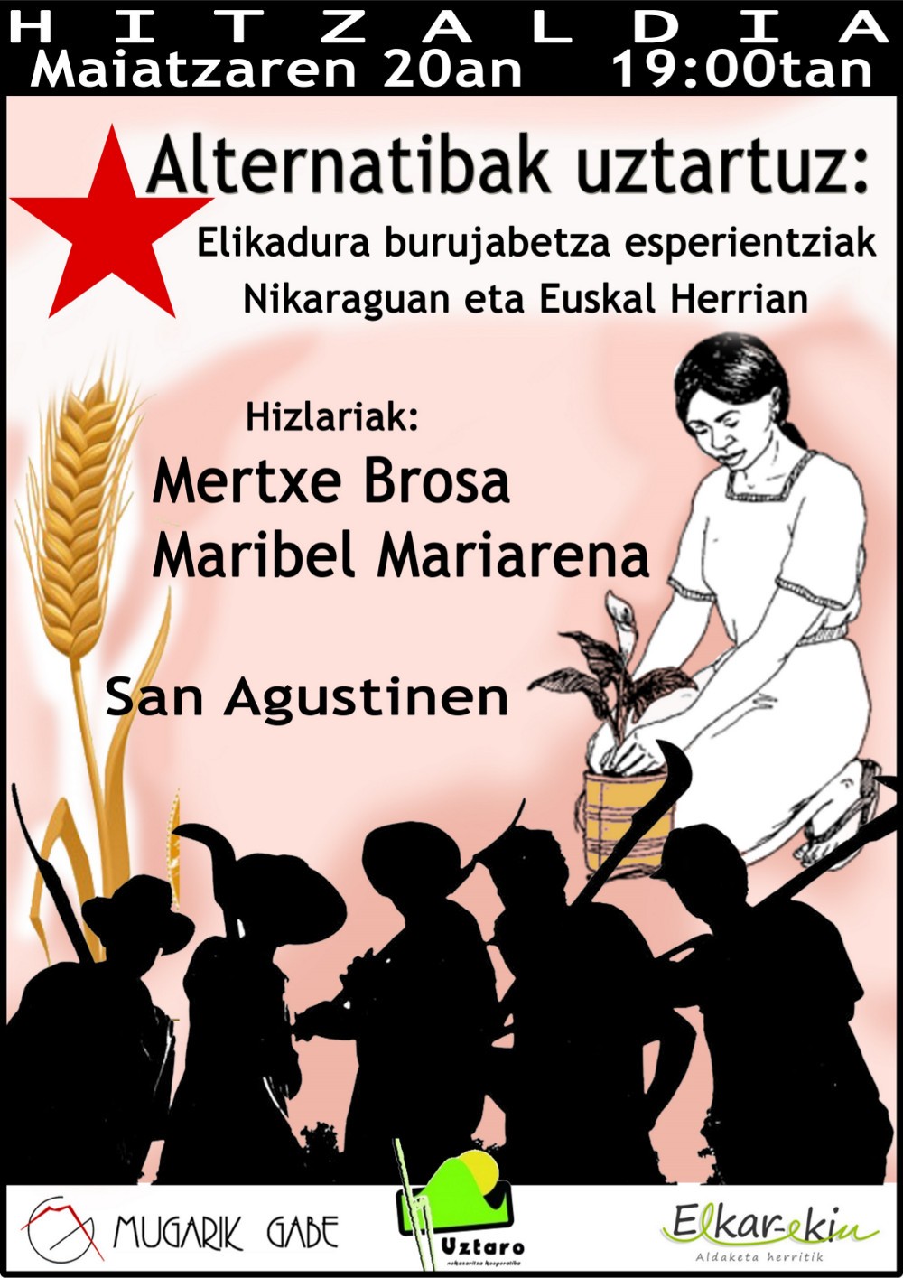 Nikaraguan eta Euskal Herrian elikadura burujabetza xede duten esperientziak mintzagai Sanagustinen