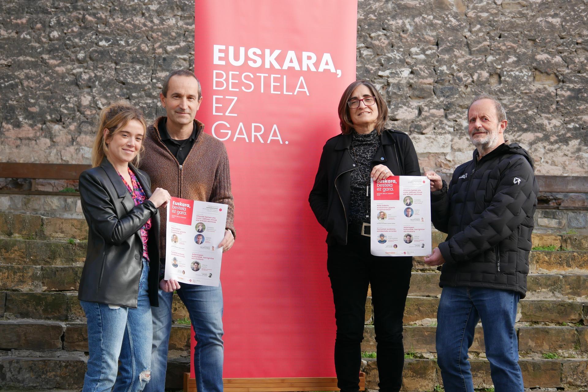 Lau hitzaldik osatuko dute aurtengo 'Euskara, bestela ez gara' zikloa