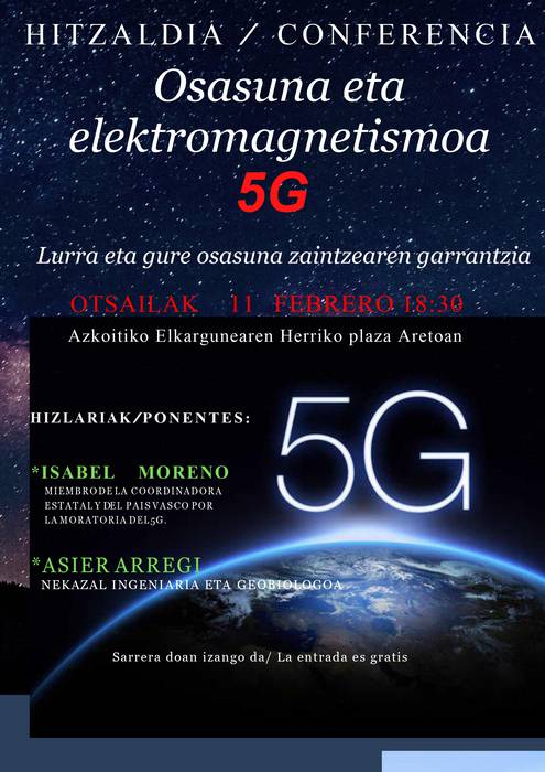 'Osasuna eta elektromagnetismoa' hitzaldia