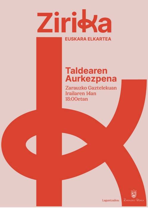 Zirika euskara taldearen aurkezpena