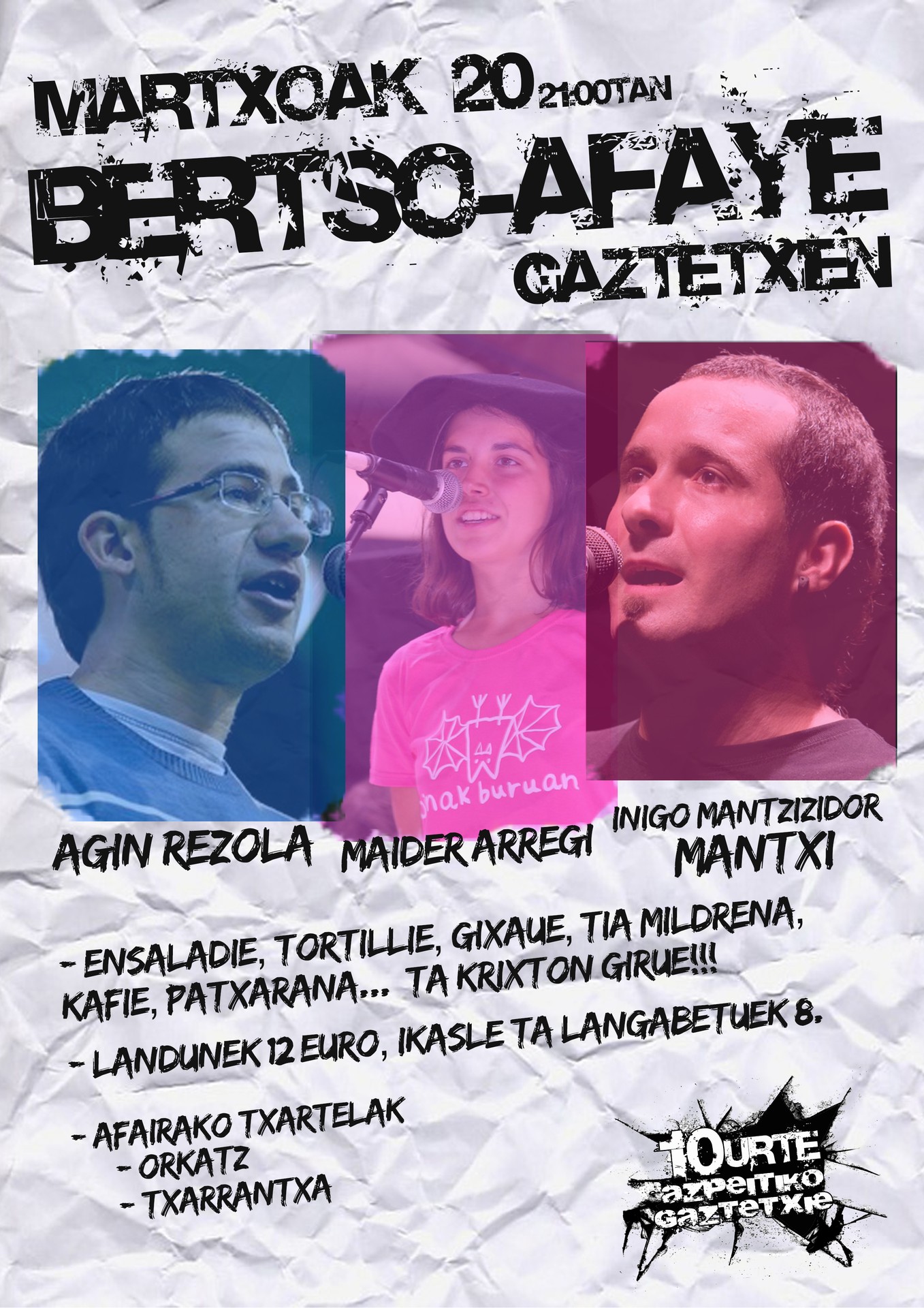Ostiralean bertso-afaria Gaztetxean