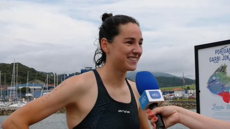 Helene Alberdi: "Zumaiako itsas zeharkaldia inoiz egin gabea nintzen"