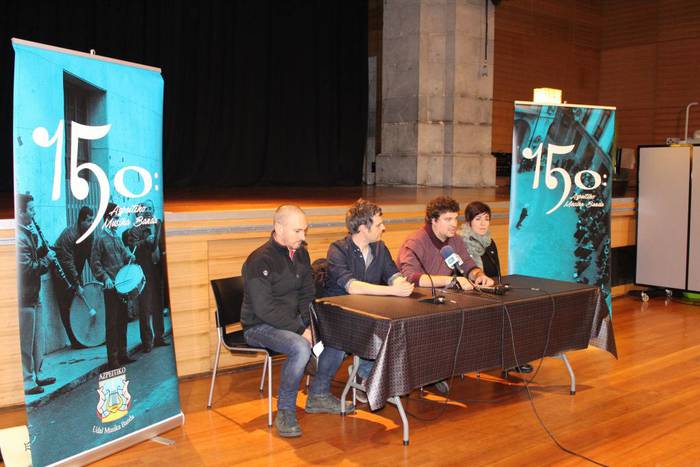 Taldearen 150. urteurrenaren harira, urte guztian hainbat ekitaldi egingo du Udal Musika Bandak