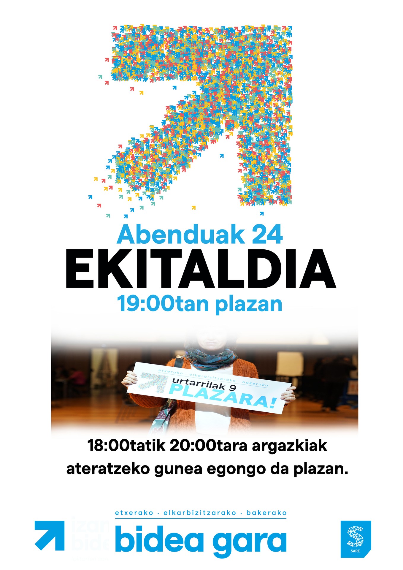 Abenduaren 24an Sarek antolatutako ekitaldia izango da plazan