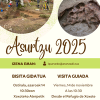 Asurtzuko aztarnategira bisita gidatua