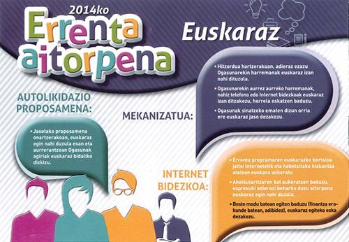 Kartelak: Errenta-aitorpena euskaraz