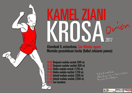 Kamel Ziani haurren krosa izango da lehenbizikoz Orioko San Nikolas egunean