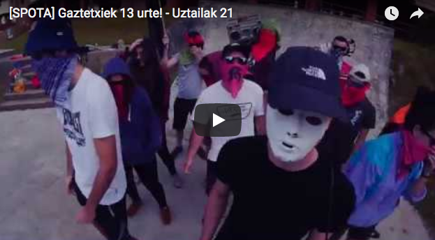 Azpeitiko Gaztetxearen urteurren festa izango da larunbatean