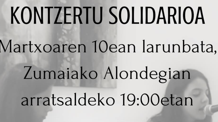 Maria Martinez eta Amaia Dominguezen kontzertua Darahliren alde