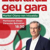 Hitzaldia: Markel Olanoren hitzaldia