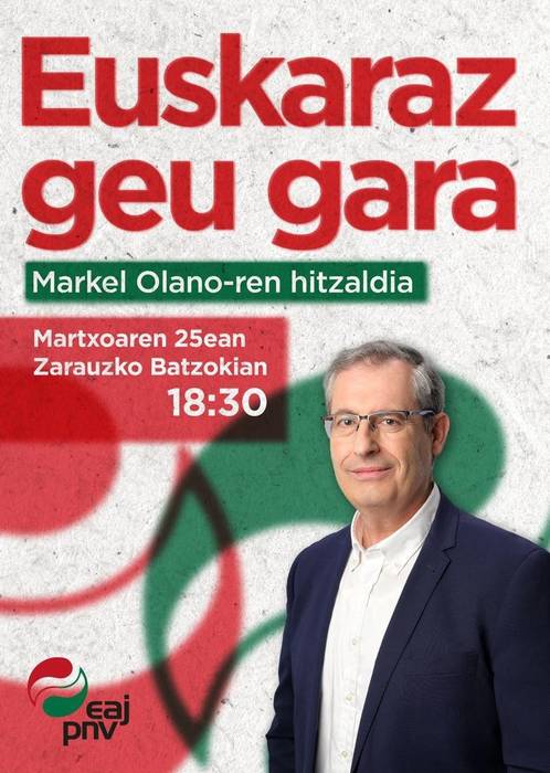 Hitzaldia: Markel Olanoren hitzaldia