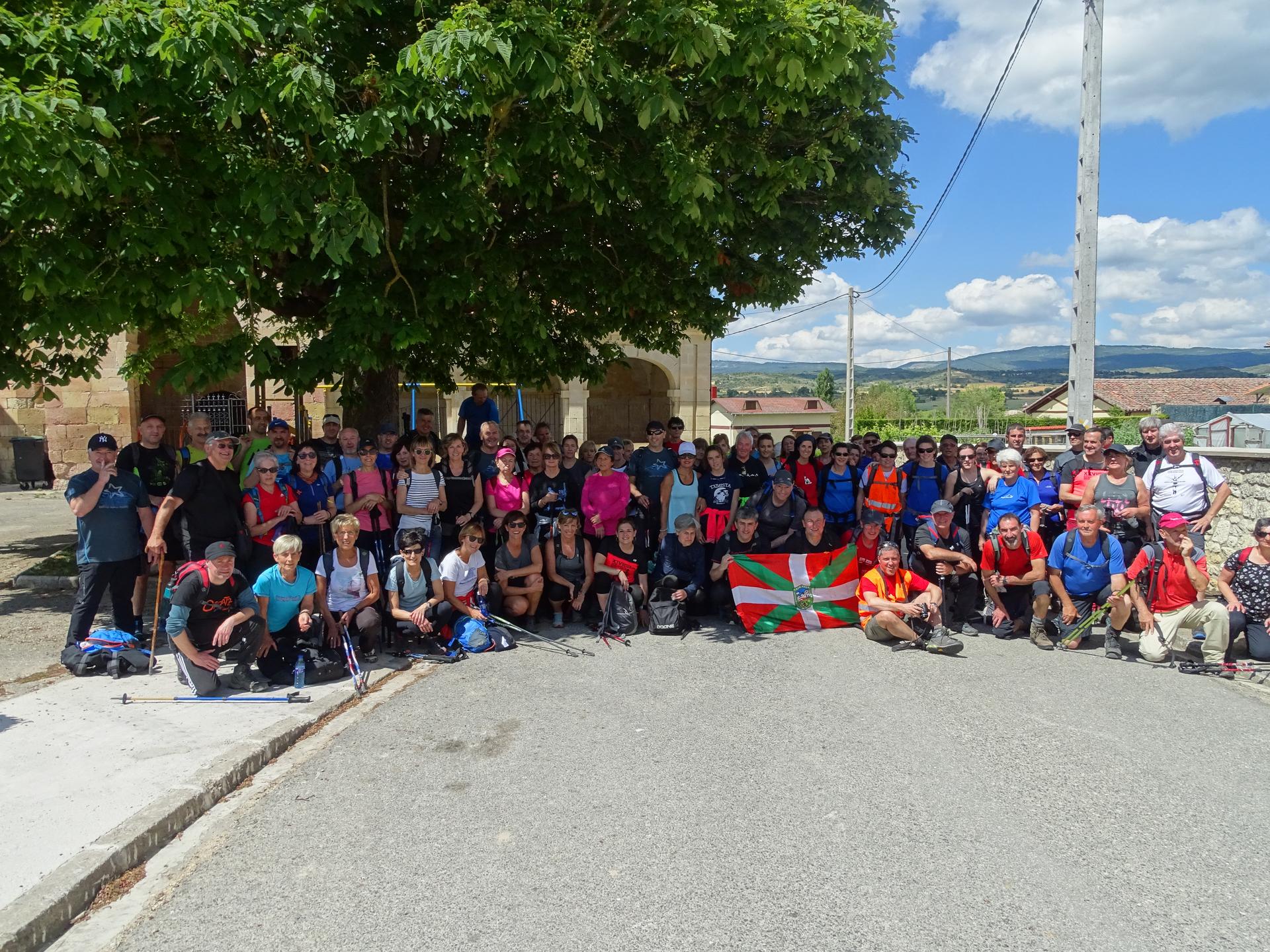 93 laguneko taldeak egin du GR-38 Ardoaren eta Arrainaren Ibilbideko 6. etapa