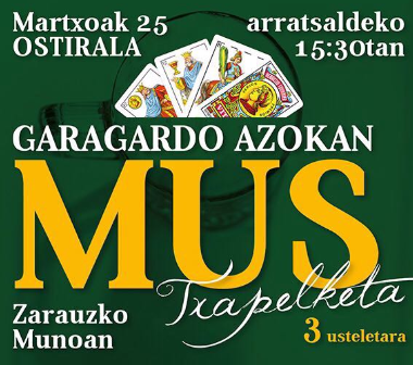 Dagoeneko eman daiteke izena Zarauzko Garagardo Azokako mus txapelketan