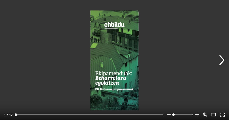 EH Bilduren proposamenak: 2019-2023