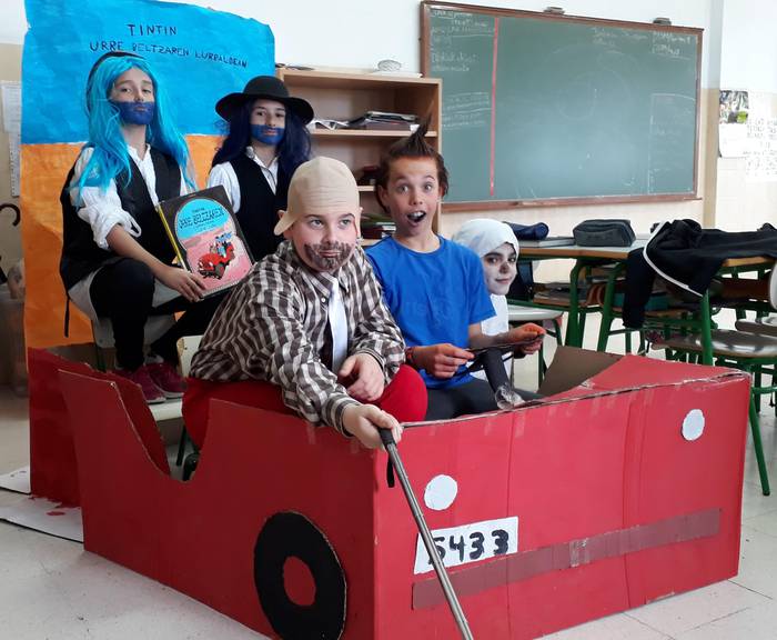 HGL selfie lehiaketa irabazi dute Iturzaeta Herri Eskolako 5. mailako ikasle talde batek