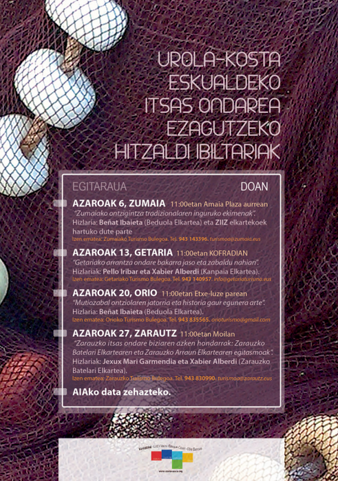 Igandean izango da Urola Kostako itsas ondarea ezagutzeko lehen hitzaldi ibiltaria
