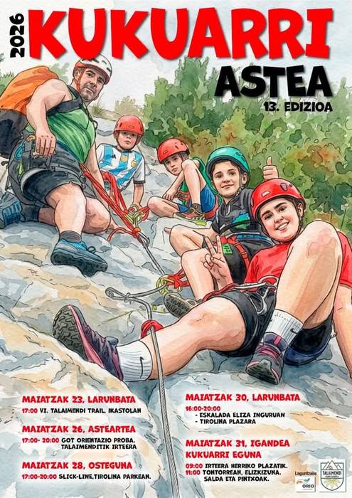 Kukuarri Astea: eskalada eta tirolina