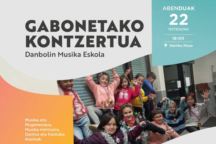 Danbolin musika eskolakoen Gabonetako kontzertua