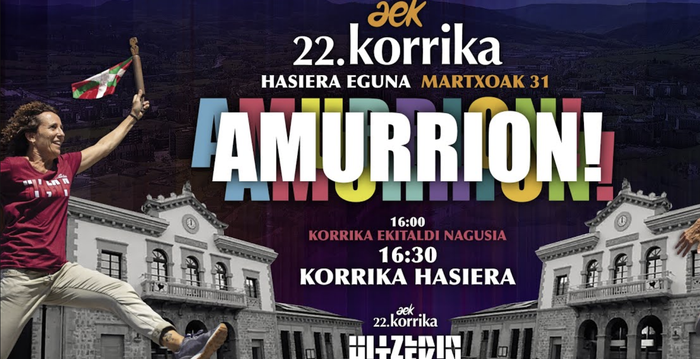 22. Korrikaren hasiera ekitaldia, zuzenean