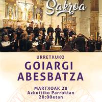 Kontzertu sakroa: Urretxuko Goiargi abesbatza