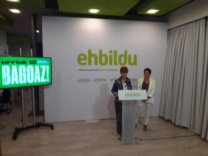 EH Bilduk Iruñean egingo dituen manifestaziora eta ekitaldi politikora joateko autobusa antolatu dute