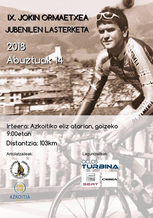 Gazte mailako txirrindulari lasterketa