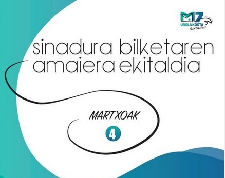 Zatoz sinadura bilketaren amaiera ekitaldira!