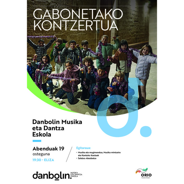 Gabonetako kontzertua: Danbolin Musika Eskola eta Salatxo abesbatza