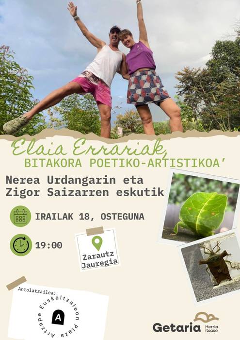 Errezitaldia: 'Elaia errariak, bitakora poetiko-artistikoa'