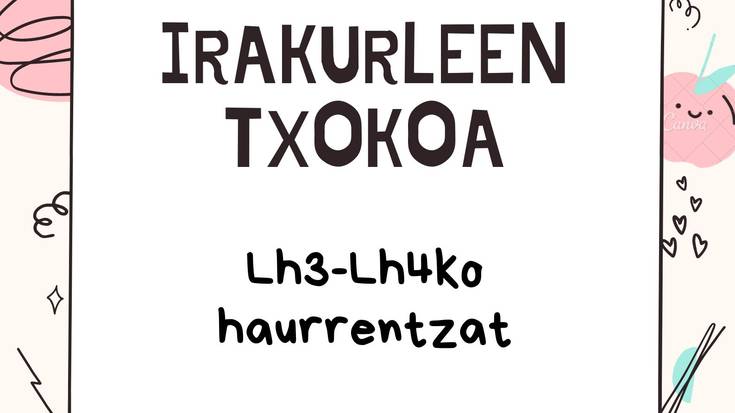 Irakurleen Txokoa, LH3-LH4koen taldea