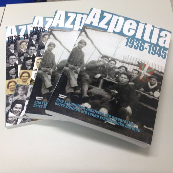 Bukatu dira 'Azpeitia 1936-1945' liburuak